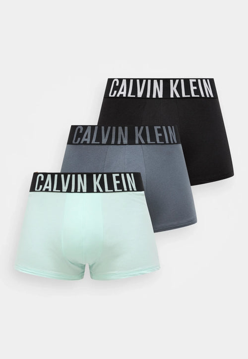 Calvin Klein Intense Power Trunk - Noir, gris acier, menthe