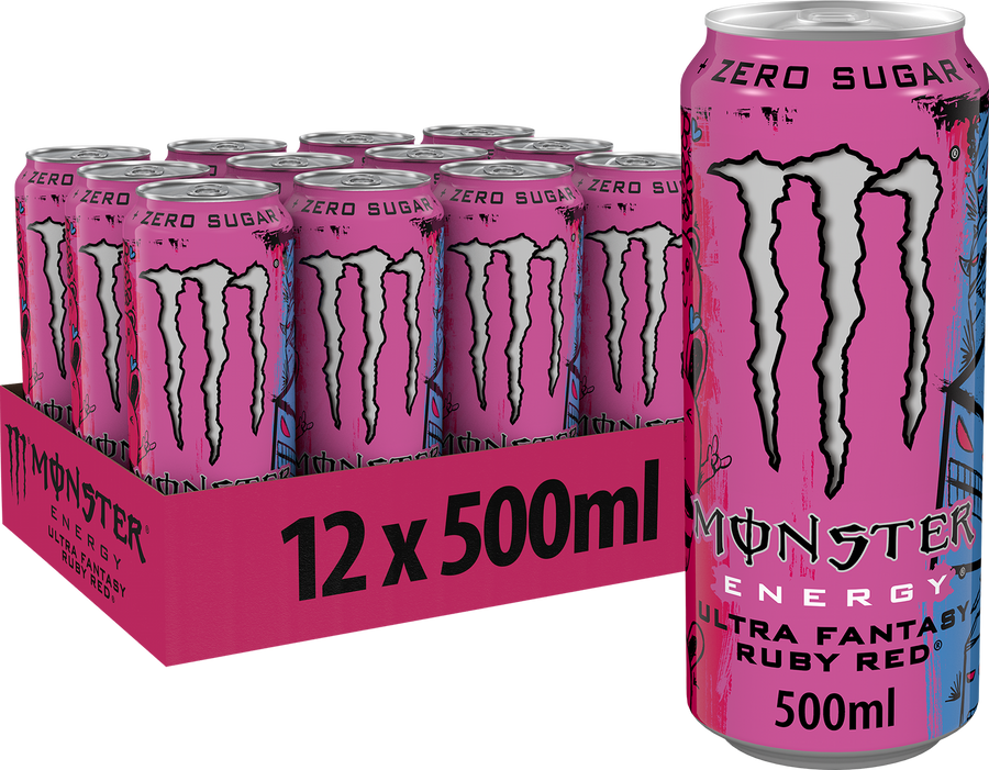 Monster Ultra Fantasy Ruby Red - Pack 12 x 500 ml